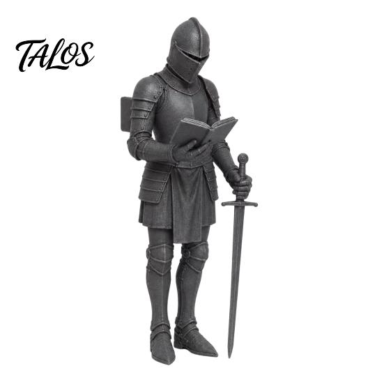 Fantasy Book Nook Figurine Medieval Knight Bookshelf Decor, Armored Bookend Statue, Gothic Library Shelf Decoration, Collectible Action Figure Castle