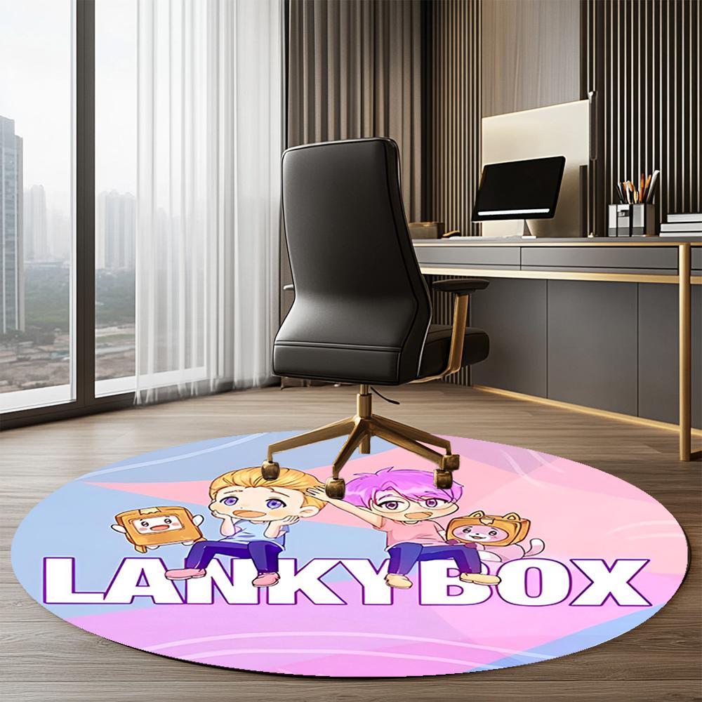 LankyBox Tištěný Kulatý Koberec Kobereček Pod Židli Koberec do Obývacího Pokojí Ložnice Kuchyně Vstupní Rohožky, pro Kancelářskou Židli Obývací Pokoj Ložnici Kuchyň Vstupní Rohožky.