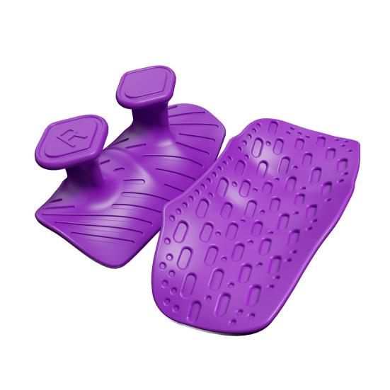1 Pair Anti-Slip Silicone 2-Finger Workout Grips Men Women Palm Protection Lifting Deadlift Pull-Up Grippers Gym Training Exercise Fingerless