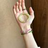 Natural Red Stone Agate Beaded Bracelet, Fashionable, Simple and Versatile, High-end Sense, Niche Personalized Jewelry Women