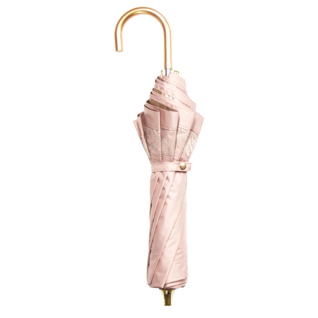 Standard Maximum Sun Folding Umbrella with and 50cm Rib Rose Suitable for Both Sunny and Rainy Easy to Convenient to Floral Lace Beautiful UPF50+