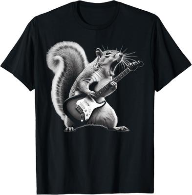 Eichhörnchen spielt Gitarre Rock and Roll Für Männer, Frauen, Kinder Geschenk Unisex T-Shirt Unisex T-Shirt