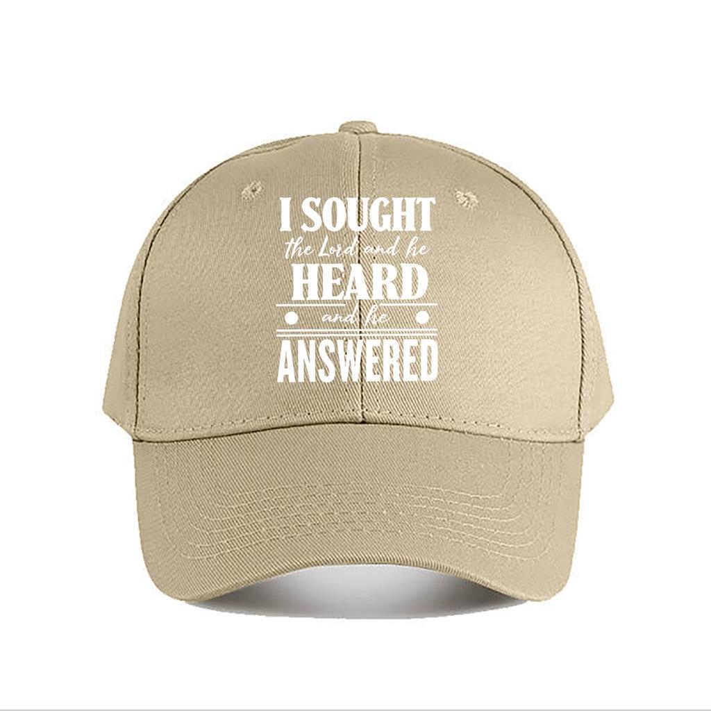 Inspirational Religious Quote Vinyl Sticker Baseball Cap Fashion Unisex Sunhat Womens Outdoor Sports