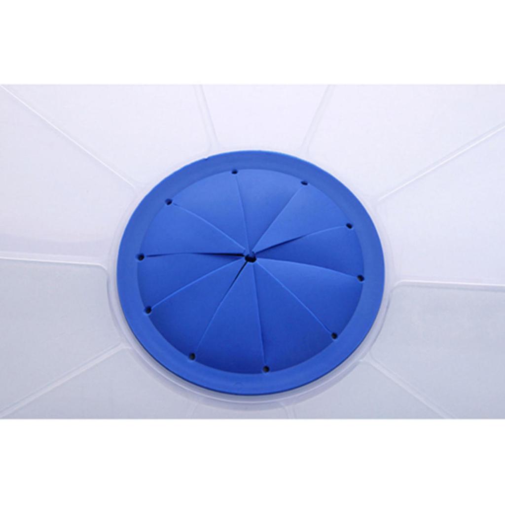 Splash Guard Cover for Mixing Bowls Round Clear Plastic Whisking Lid for Hand & Stand Mixers, Prevents Splatter While Beating Eggs & Cream