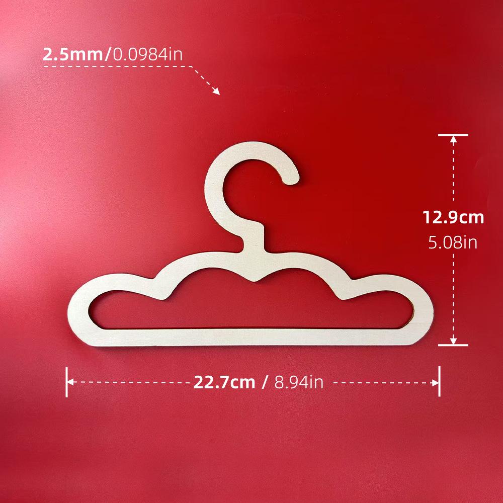 

Premium 6PCS INS Nordic Wooden Cloud Clothes Hanger Wall Hanging Coats Rack Baby Cloth