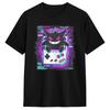 Vintage T Shirt Retro Spooky Pokemon Gengar Cotton T-Shirts Trendy Cool Tee Shirt for Male  Y2K Casual Short Sleeve Top Tees