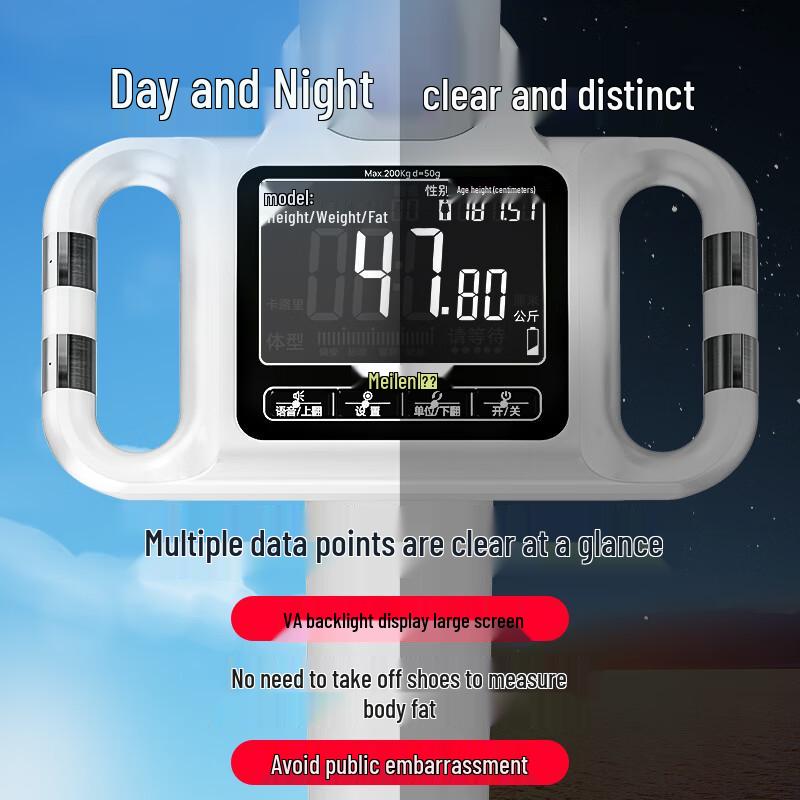 Meilen Smart Ultrasonic Height & Body Fat Analyzer