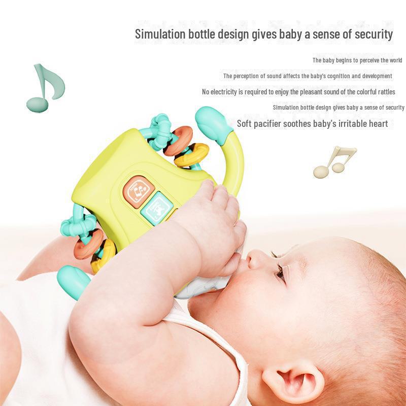 Beruhigende Babyrassel und Beißring: Kauspielzeug für 6–60 Monate, lehrreich für 1-Jährige