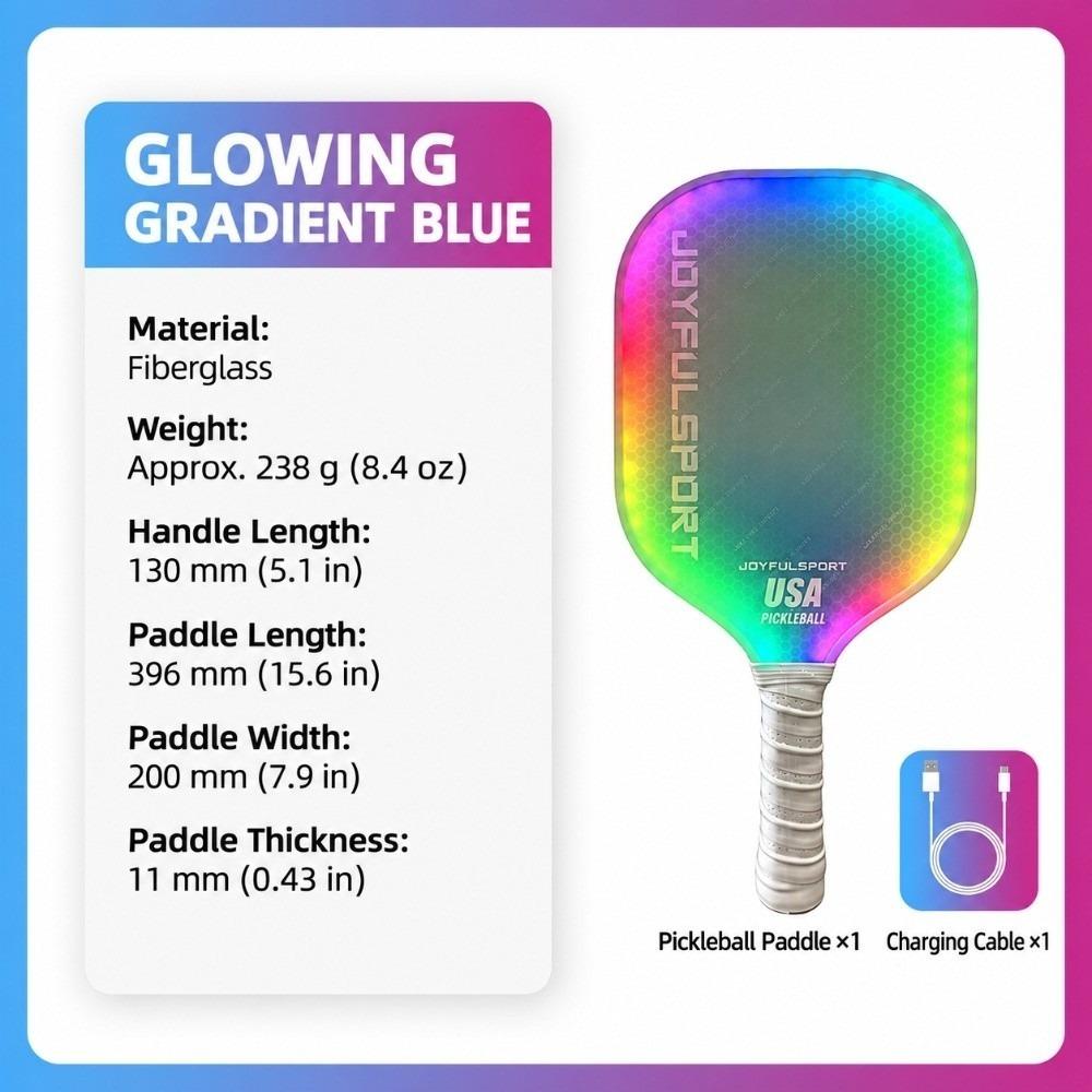 Frosted Surface Pickleball Paddles LED Lighting Pickle Ball Paddle Professional Game