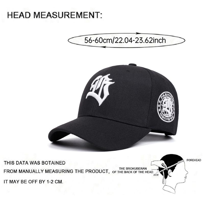 New Creative Skateboard Hat Fb Gothic Letter Embroidered Hiphop Hat Outdoor Leisure Decoration Sunshade Baseball Hat Unisex