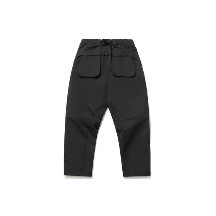 Li-Ning Badfive Multi-Pocket 3D Tailored Loose Sports Pants Men Bottoms Black AKXR071-2