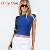 Summer Sexy Backless T Shirt With Breathable Nylon Fabric For Streetwear Style