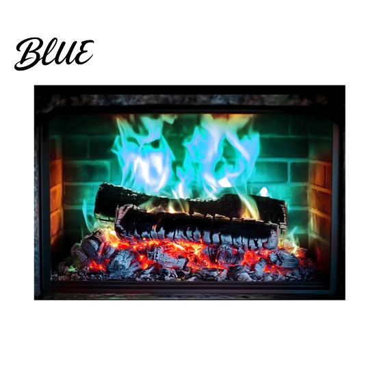 Flexible Cut to Background Sticker Flame Decal Wall Size Fireplace Vintage European Self-Adhesive Creative Housewarming Gift Waterproof Mural
