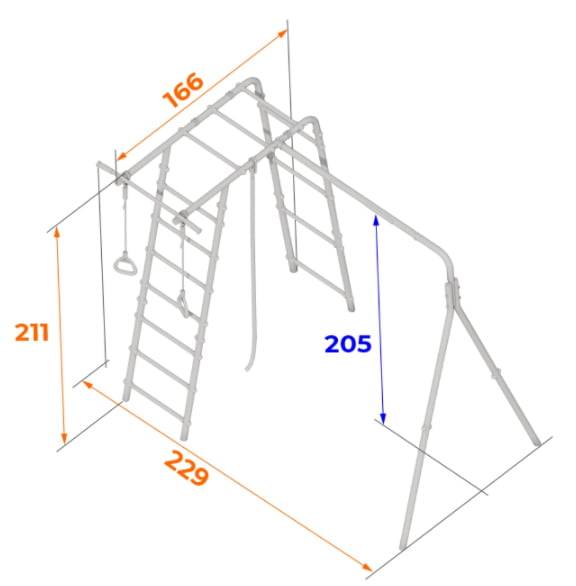 Forest Glade Garden Playground Basic - Yellow