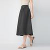 Elva' Island Women's High-Waist A-Line Midi Skirt