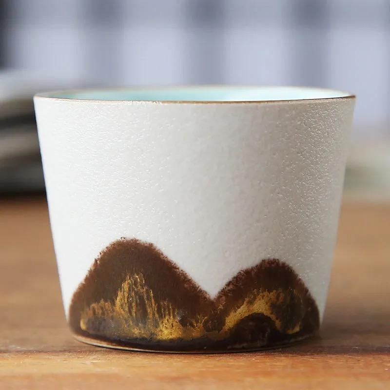 

Японський керамічний підігрівач для чайника – набір для чаю зі свічкою та заварювання, призначений для кунг-фу чаю або ароматерапії Cup B 5x4cm 50ml