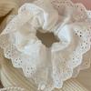Lace Scrunchies for Women Large Elastic Hair Scrunchy Eye Catching Hair Rope French Hair Bobbles Ponytail Holder