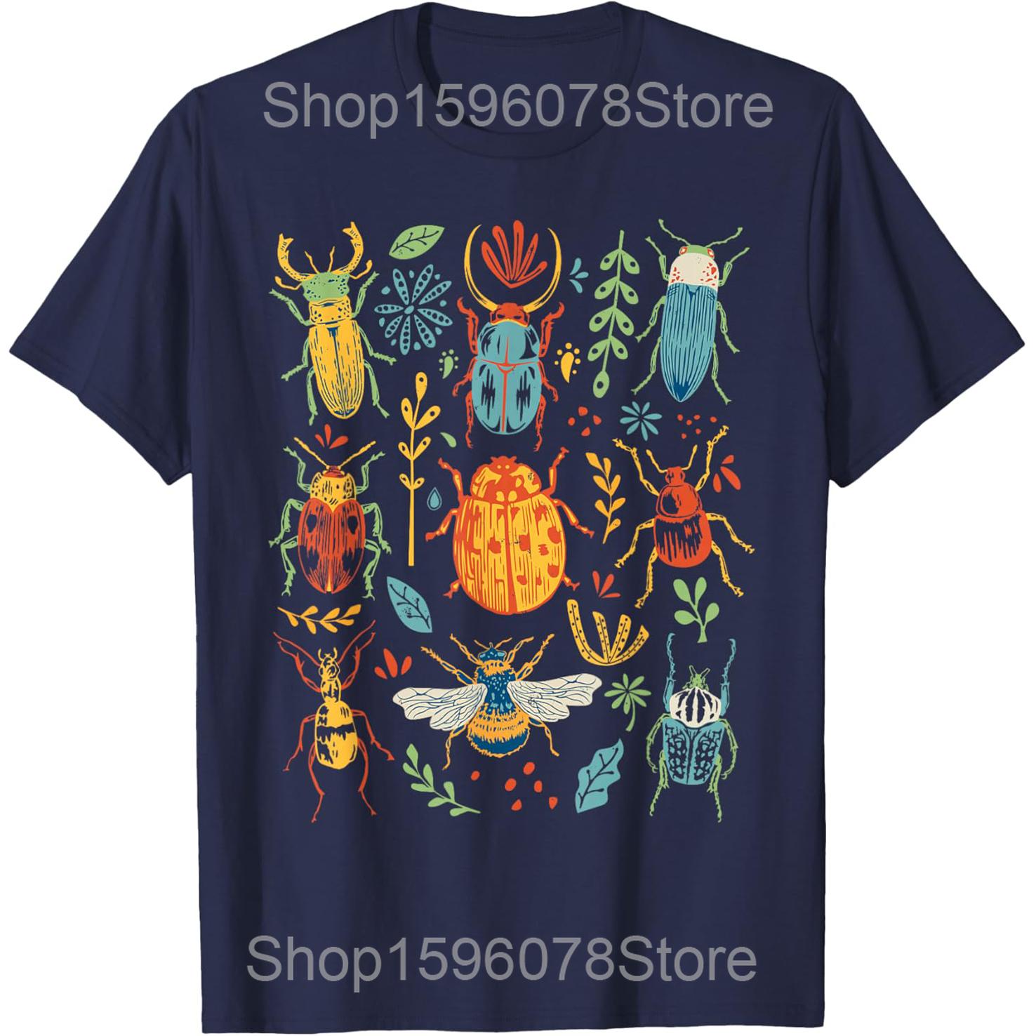 Insect Bug Collection Collector Entomologist Entomology Tshirts Men 100 Cotton Loose Oversized Crewneck Collar Hip Hop T Shirt S