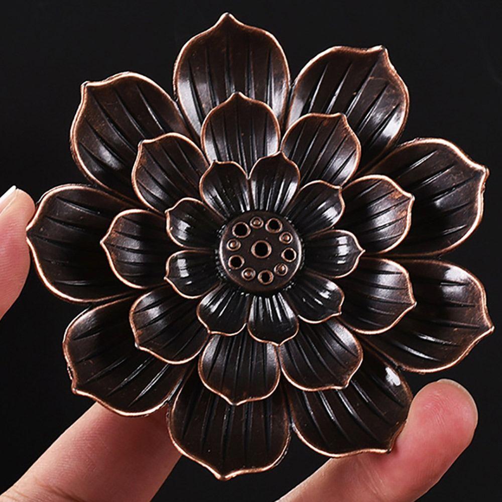 Lotus Shape Lotus Censer Multi-Hole Incense Tray Incense Stick Holder  Temples Home Office