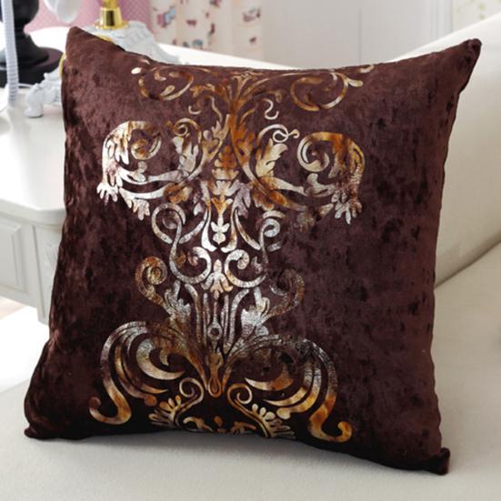 45x45cm Luxurious Bronzing Pillow Case Sofa Car Cushion Cover Home Decoration