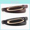 Fashion Women Leather Belt With Smooth Alloy Buckle For Office And Daily Wear