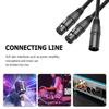50cm XLR Splitter Cable 3Pin XLR Splitter Male To 2 Female Cable 1 Male To 2 Female XLR Y Splitter XLR Y Splitter Cable