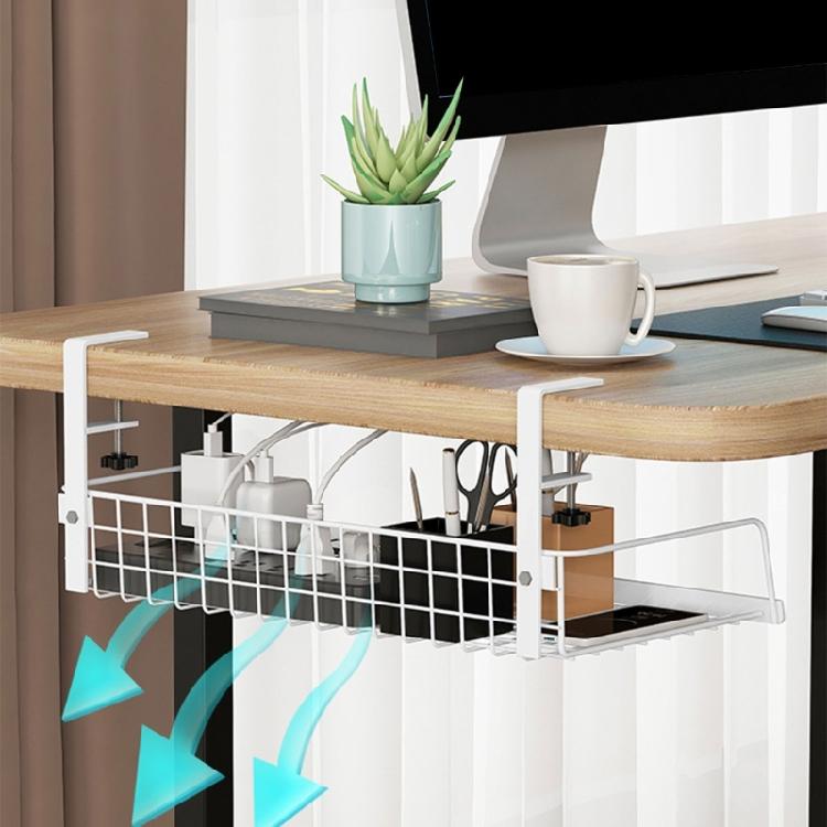 Efficient Workplace Management Baskets Versatile Desk Storage Holder Bin for Efficient Cable Management in Workspaces