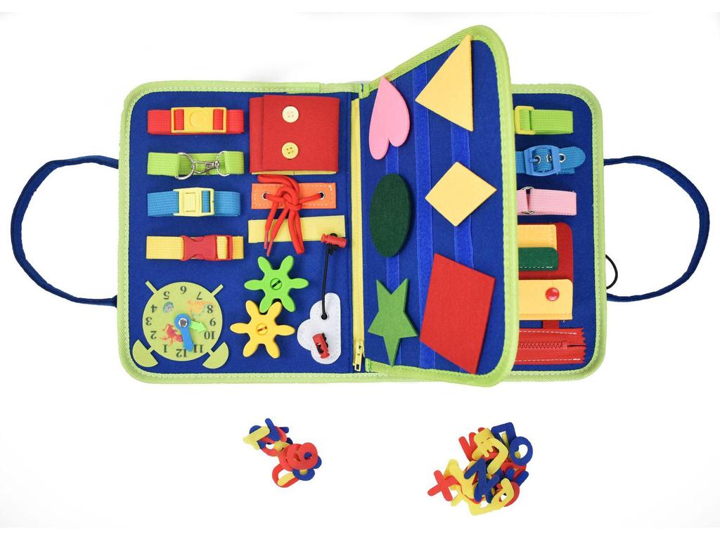 New Felt Busy Board for Children's Early Education and Cognitive Development