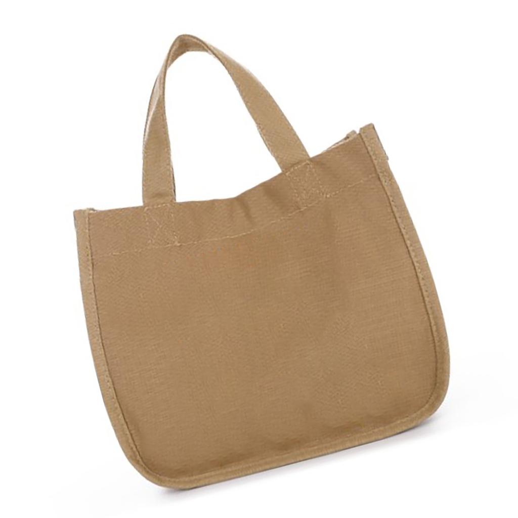 Lunch Bag Canvas Large Capacity Stylish Multifunctional Practical Comfortable Handle Mommy Bag for Outdoor Camping