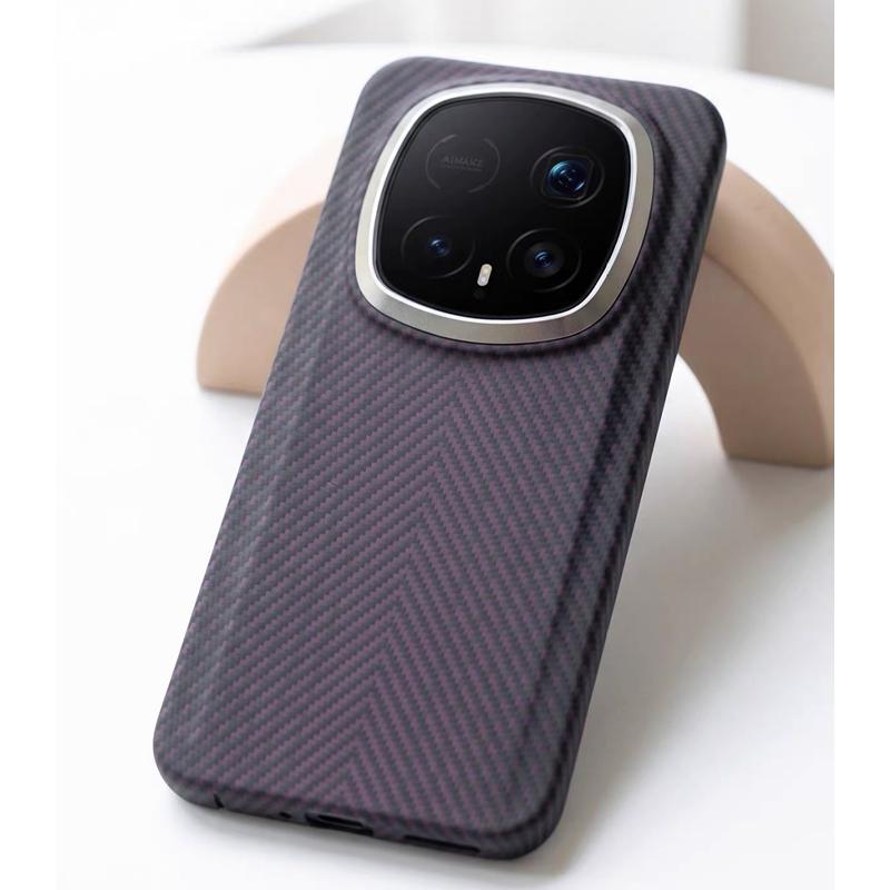 Pinkson Case For Honor Magic 8 RSR Kevlar Wireless Charging Back Cover Case for HONOR MAGIC 8 RSR