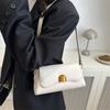 French Texture Locking Small Square Bag New Fashion Large Capacity Bag Shoulder Bag Trendy Underarm Bag Women's Bag