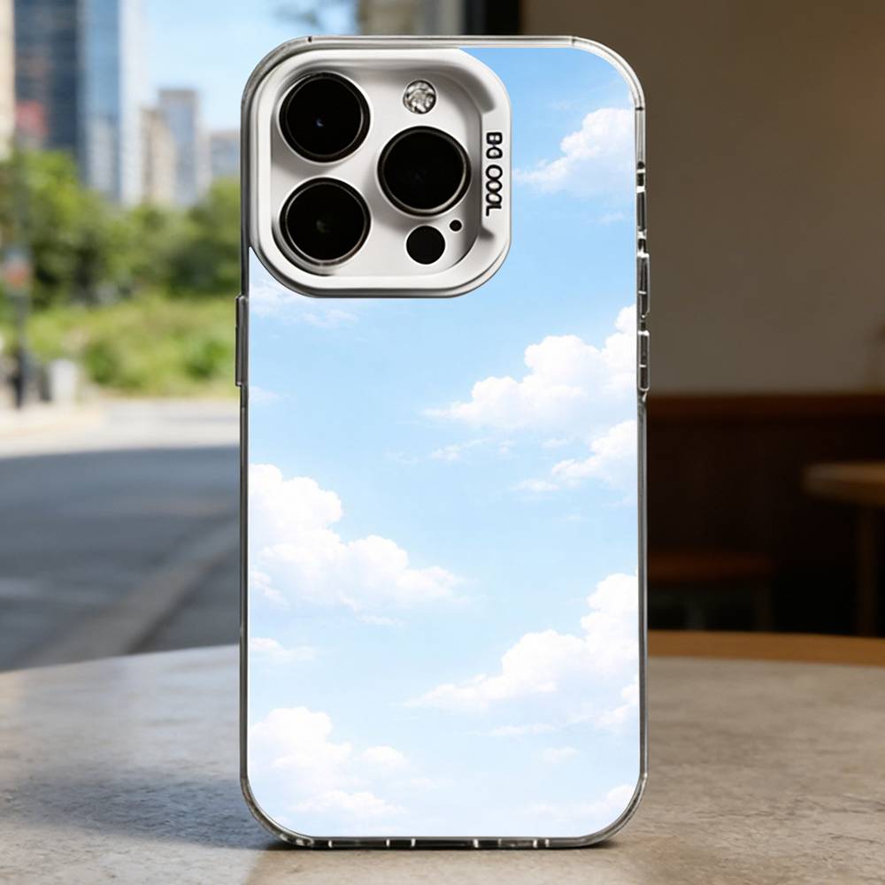 

Simple little white cloud White Shockproof Phone Case For iPhone 16,15,14,13,12,11,Pro,XS,Max,Plus,Mini,SE iPhone14
