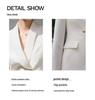 Women's Professional Slim Fit White Executive Suit Set