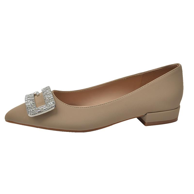 

Purple Fantasy Linglong Women s Shoes Thick Heel Rhinestone Square Buckle Women s Single Shoes Wide Feet Fat Feet Women s Shoes 45 хакі