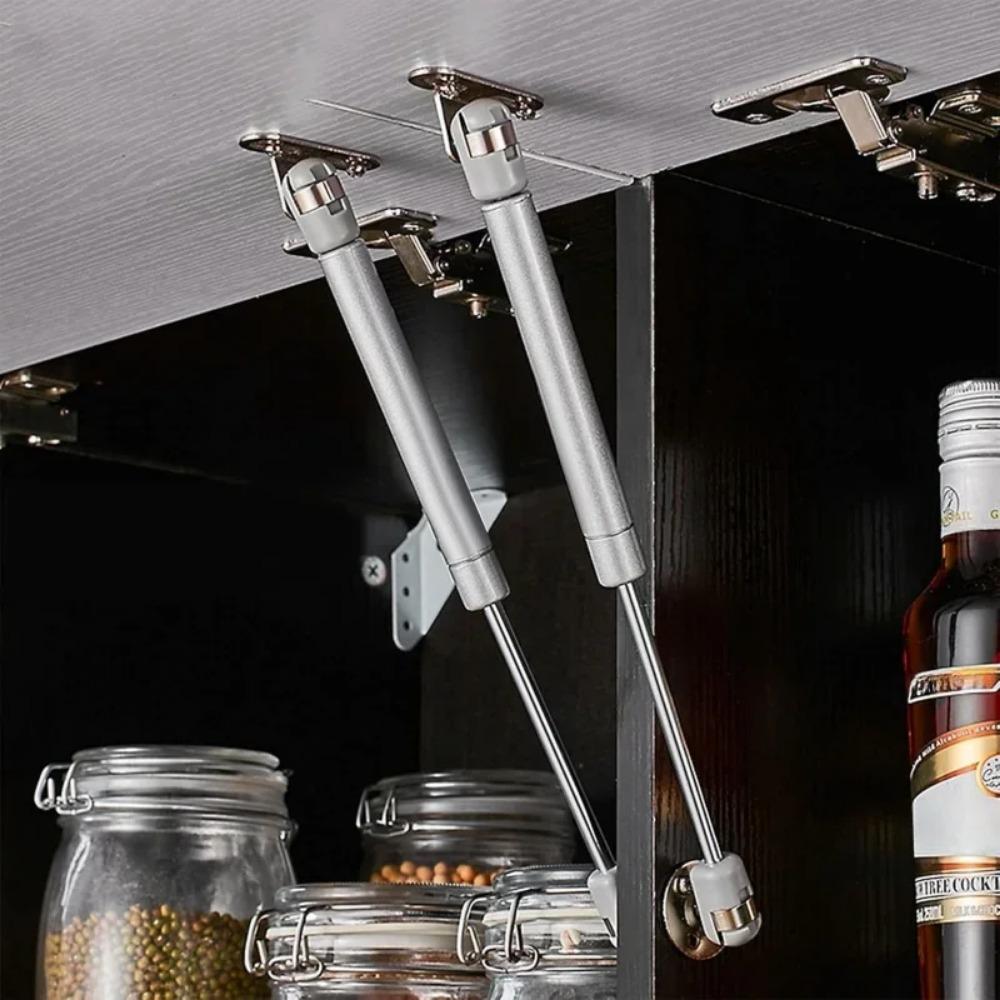 6/8/10/12Inch Furniture Hinges 100N/10KG Gas Struts Cabinet Hinge Spring Stay Kitchen Cupboard Door Lids Lift Pneumatic Support