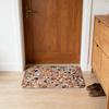 3D Optical Illusion Rug Pebble Stone Visual Illusion Doormat Non-Slip Water Absorbent Floor Mat for Bathroom Bedroom Living Room Entrance Decor