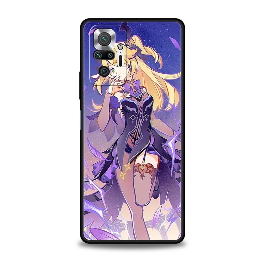 For Redmi 10C Cases Funda Genshin Impact Soft Phone Case For Xiaomi Redmi Note 12 11 9S 9 8 10 Pro Plus 7 9T 8T 9C 9A 8A Cover