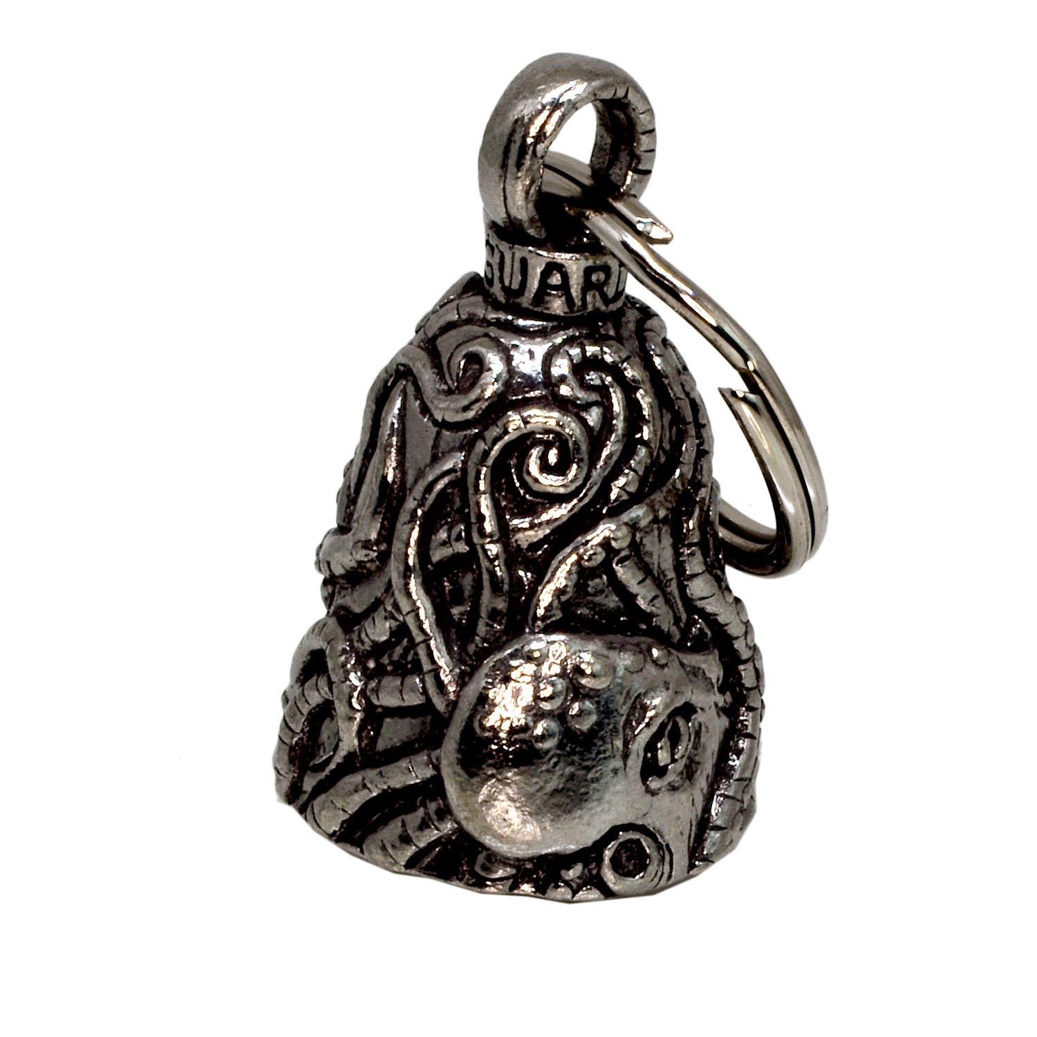 

Guardian Bell USA AMGB-110 Made in USA Kraken Biker Amulet Keychain Traffic Safety Bell Amulet
