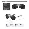 aoron Half-frame Polarized Sunglasses Trendy UV-proof Toad Glasses Color-changing Night Vision Goggles