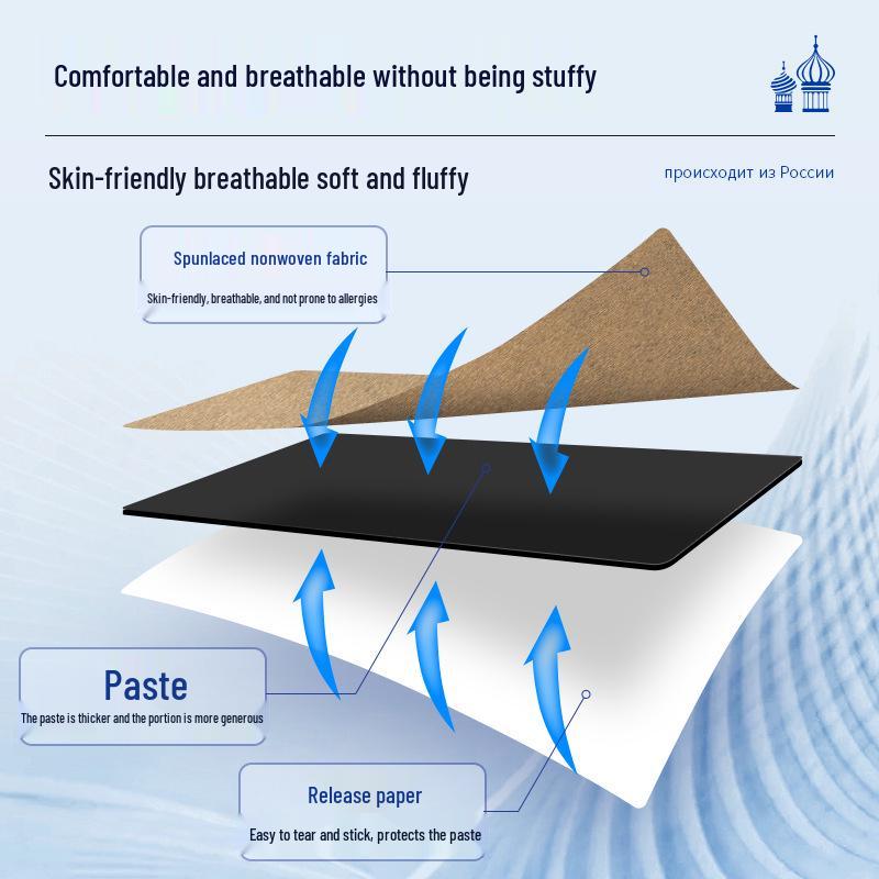 Russisches Fersen- und Sohlen-Schmerzlinderungs-Pflaster für Plantarfasziitis, Achillessehnenentzündung und Taubheitsgefühl