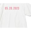 HUMAN MADE T-Shirts Unisex Pink Heart Crew Neck Moderate Straight Fit HM25TE0520
