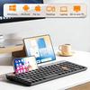 Tri-Mode Dual Bluetooth Keyboard & Mouse Set with Slot Ergonomic Design Silent Keyboard with Scissor-Switch for Laptops Desktops
