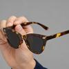 Fashion Gray Lenses Myopia Glasses for Women Trendy Casual Outdoor Sunglasses with Minus Diopters Cat Eye Anti-UV Eyewear Men