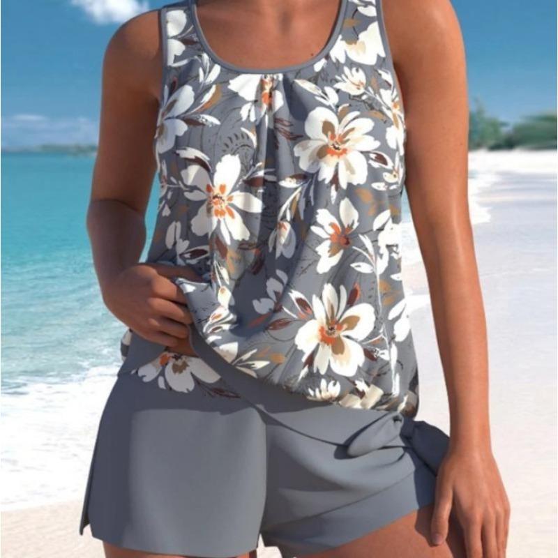 Printed Swimsuit Women's Split Swimsuit