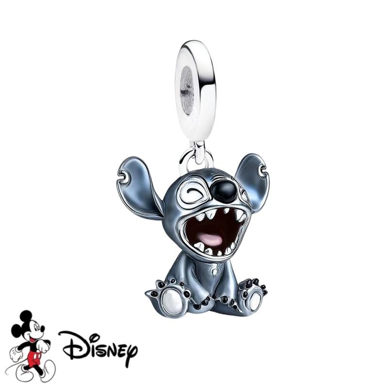Disney Nuovo Stitch Scintillante Buzz Lightyear Ciondolo Winnie the Pooh Eeyore Perla Charm Adatta ai Braccialetti Originali Gioielli Fai da Te Regalo