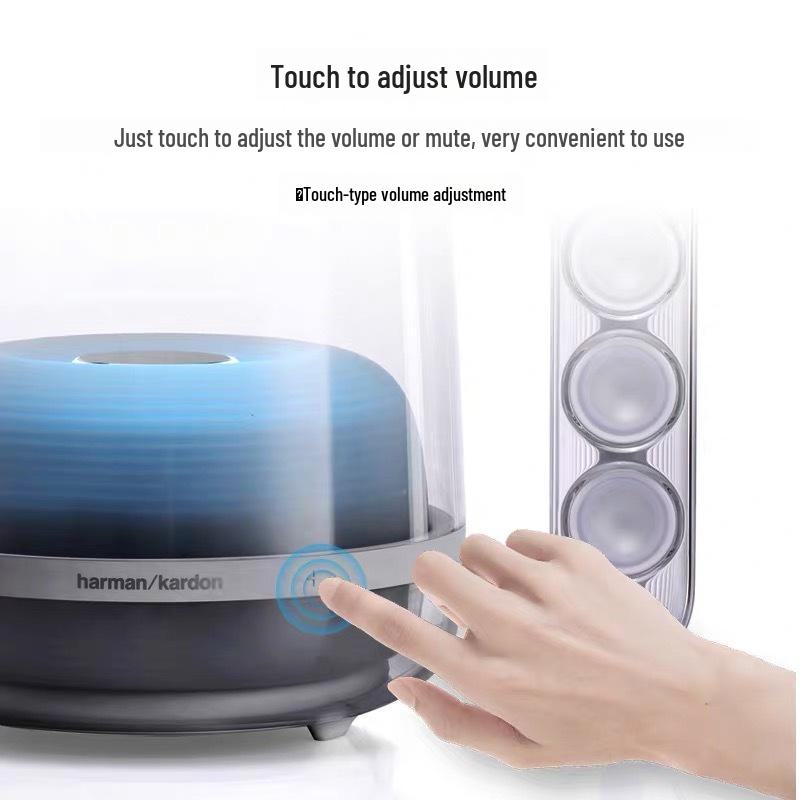 

Bluetooth-динамик Harman Kardon Soundsticks 4 — настольная система 4-го поколения 2.1 с мультимедийным звуком прозрачный белый