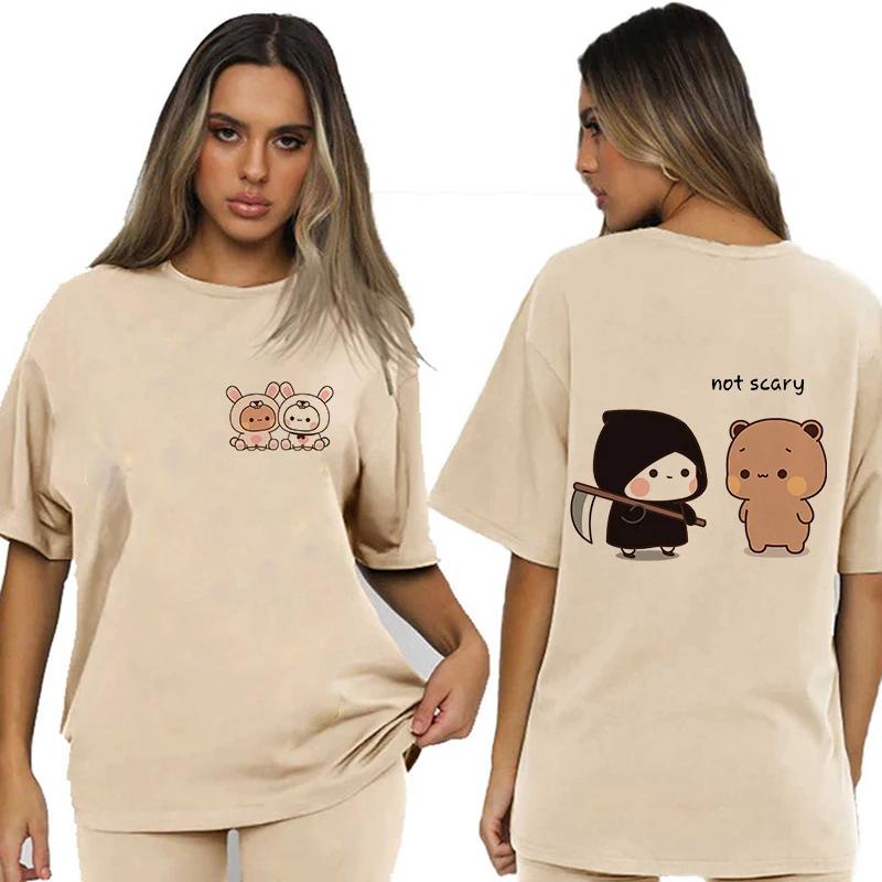 Bubu Dudu Velikost EU Topy Roztomilé tričko Manga Ženy Muži Legrační tričko Grafika Tričko pro volný čas Y2k Streetwear Kreslené gotické oblečení