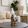 Mediterranean Style Resin Seagull Figurine Handmade Small Sea Bird Statue  Home Office Decor