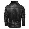 Men's Fur One-piece Jacket, Warm and Thick, Plus Size Casual Motorcycle Retro Jacket