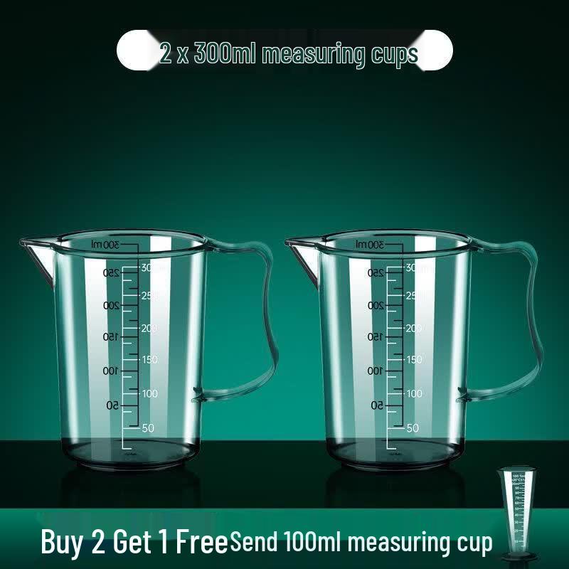 YiPan Food-Grade Graduated Heat-Resistant Glass Measuring Cup Set